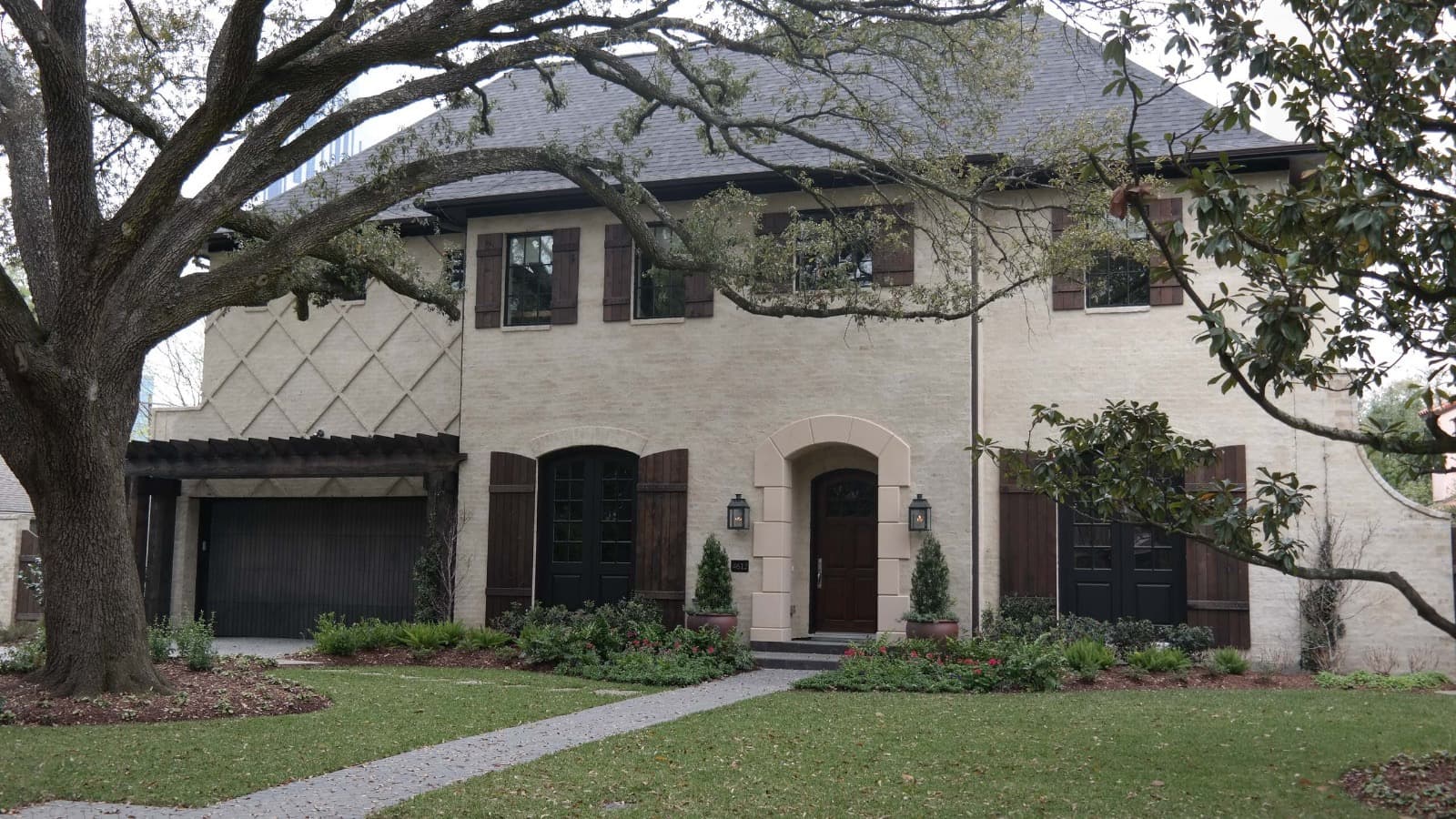 Beautiful limewash brick finish with subtle texture